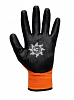 Перчатки нейлоновые с нитриловым покрытием №105 (оранжевые) ТМ "Энергия" фото 2
