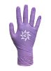 Перчатки нитриловые смотровые. Неопудренные текстурированные на пальцах BENOVY (фиолетовые) фото 2