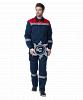 Костюм Легион-1 СОП (тк.Смесовая,210) брюки, т.синий/красный фото 2