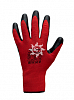 Перчатки нейлоновые с нитриловым покрытием №105 (красные) ТМ "Энергия" фото 2
